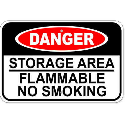 Flammable Storage Aluminum Sign | 12" x 18"