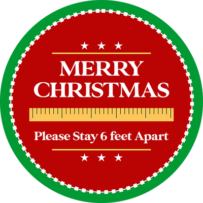 Merry Christmas School Vinyl Floor Decal
