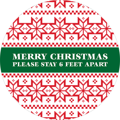 Christmas Nordic Pattern Vinyl Floor Decal