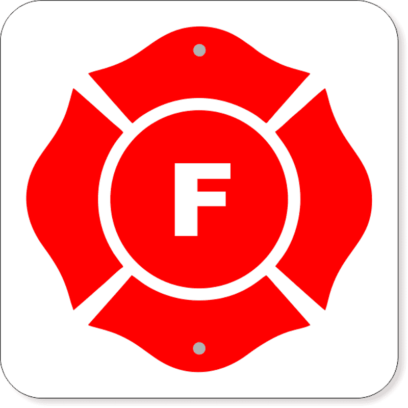 (F) Floor Truss Construction Aluminum Sign | 12" x 12"