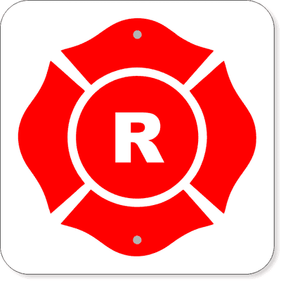 (R) Floor Truss Construction Aluminum Sign | 12" x 12"