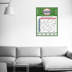 Blank Football Squares Game in House Setting