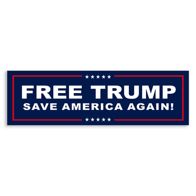 Free Donald Trump Bumper Sticker