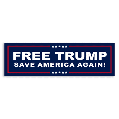 Free Donald Trump Bumper Sticker