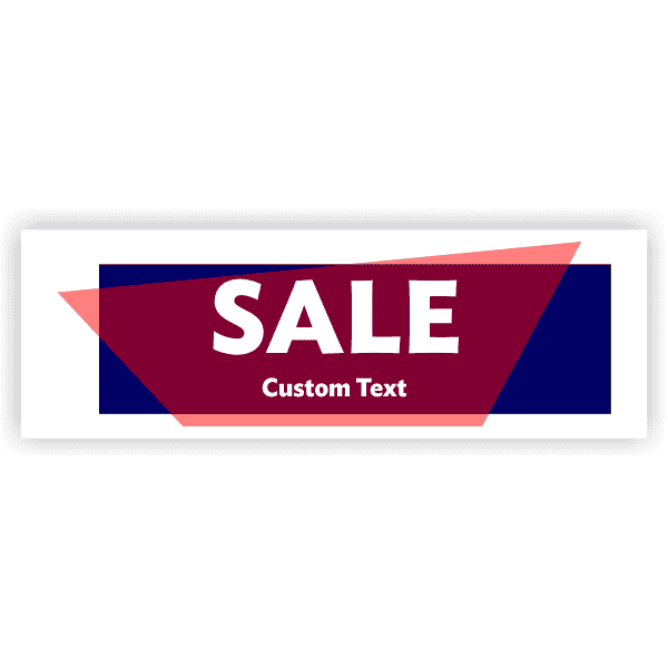 Geometric 2' x 6' Sale Banner