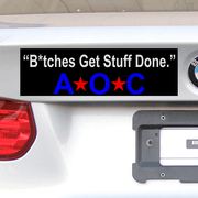 3" x 10" A.O.C "Get Stuff Done" Bumper Sticker