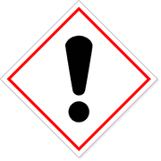 6" x 6" GHS Exclamation Mark Decal