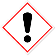 6" x 6" GHS Exclamation Mark Decal