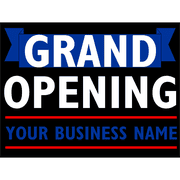 Grand Opening Yard Sign
