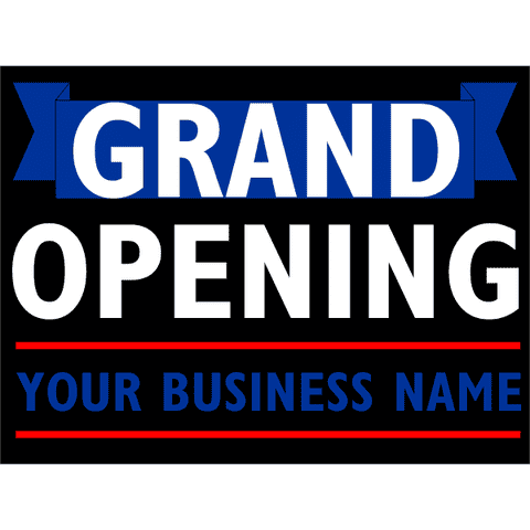 Grand Opening Yard Sign