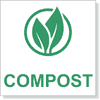 Green Compost Decal | 3" x 3"