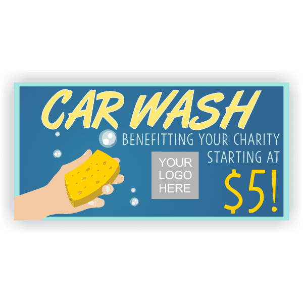 Hand Wash 3" x 6" Car Wash Banner 