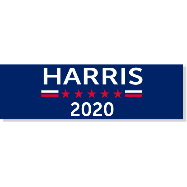 3" x 10" Harris 2020 Bumper Sticker