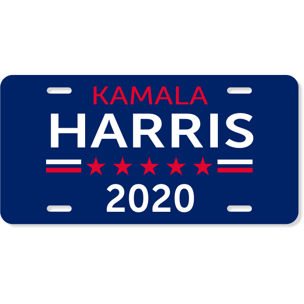 Harris 2020 License Plate