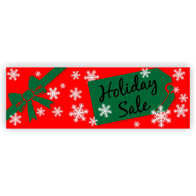 Holiday Sale Banner | 2' x 6'