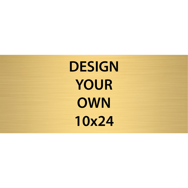 Horizontal Engraved Heavy Brass Signs 10