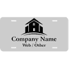 House Icon Real Estate License Plate