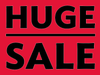 Huge Sale Yard Sign