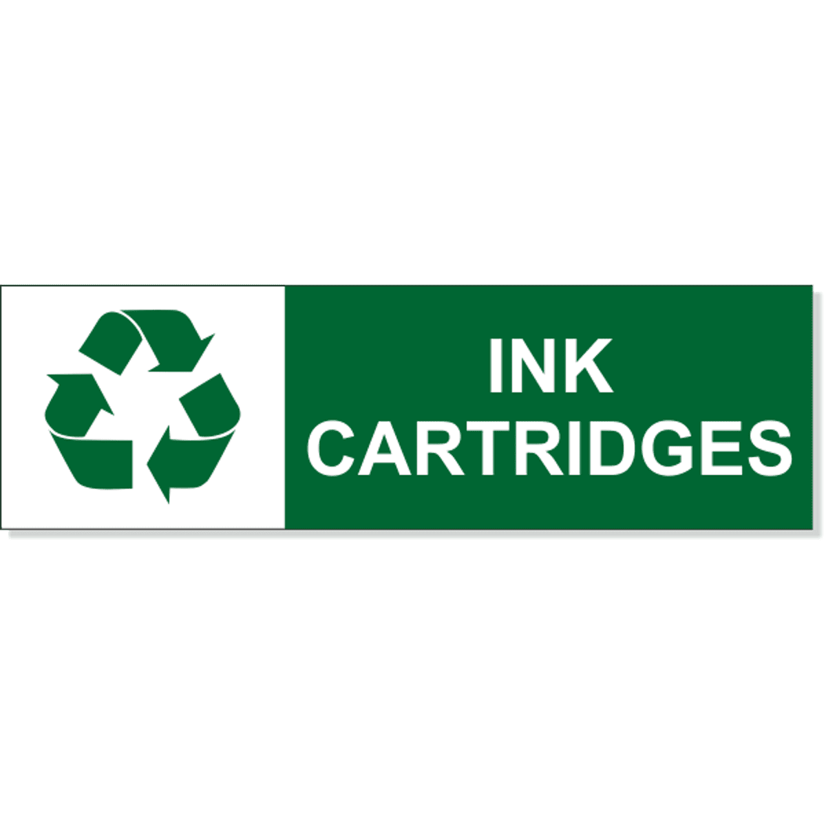 Ink Cartridge Recycle Decal | 3" x 10"