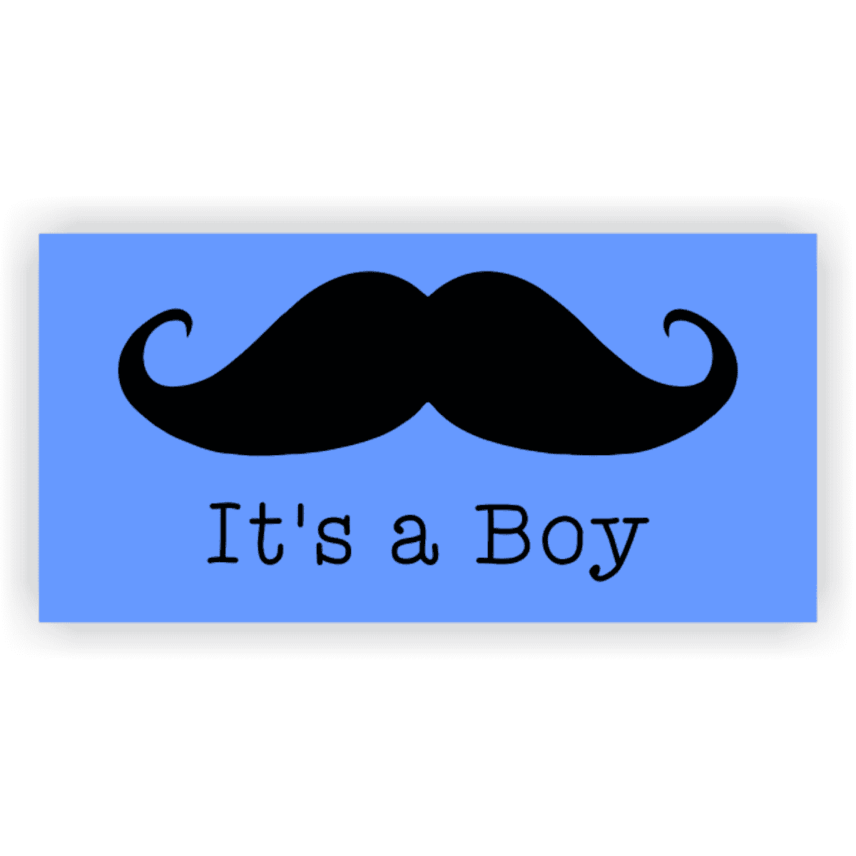 Its A Boy Mustache Banner - 2' x 4'