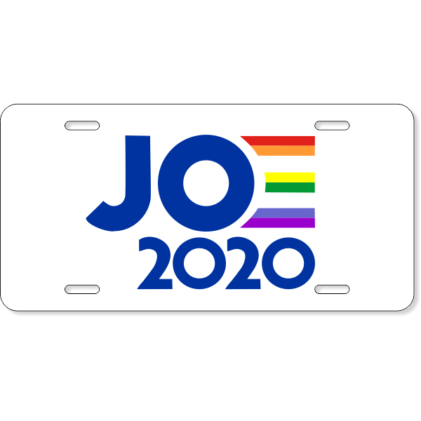 Joe 2020 Pride License Plate