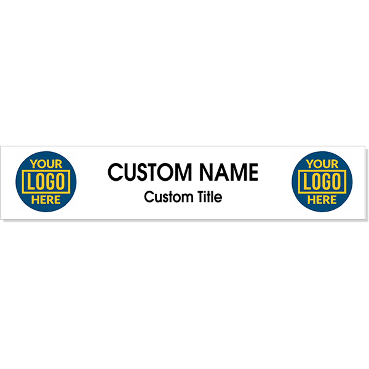 Double Logo Full Color 2" x 10" Wall Plate