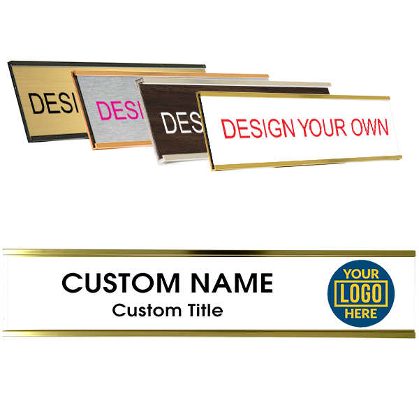 Right Logo Full Color 2" x 10" Wall Plate with Holder