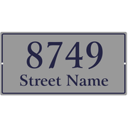 Large Rectangle Border Street Name 8" x 16" Home Address Sign