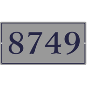 Large Rectangle Border 8" x 16" House Number Sign 