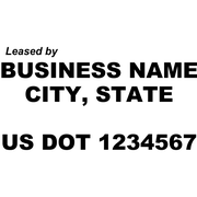 Leased By Truck Door Decal