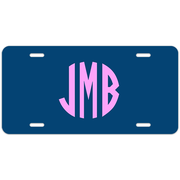 Traditional Custom Monogram License Plate