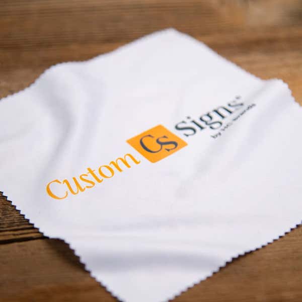 Microfiber Cleaning Cloth on a Wooden Desk