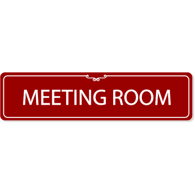 Meeting Room Decorative Sign