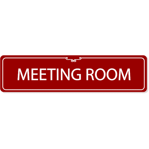 Meeting Room Decorative Sign