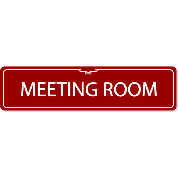Meeting Room Decorative Sign