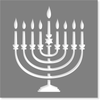 Menorah Stencil | Multiple Sizes