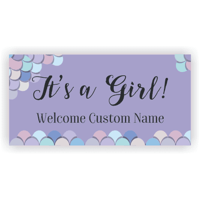 Mermaid Baby Shower Banner