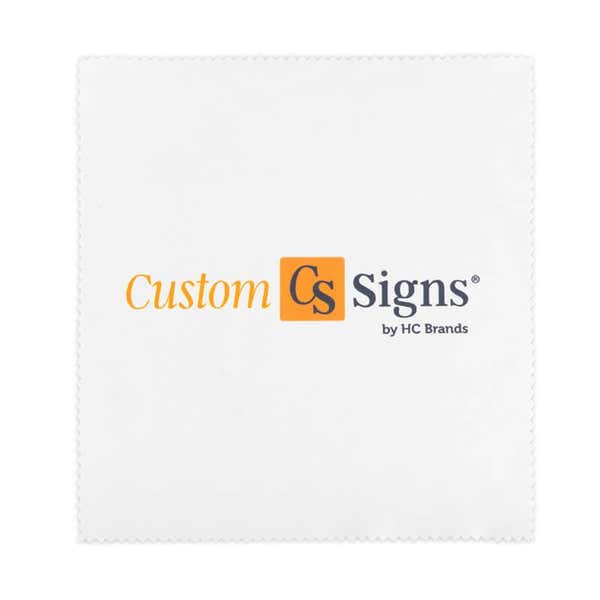 Microfiber Cleaning Cloth on a White Background
