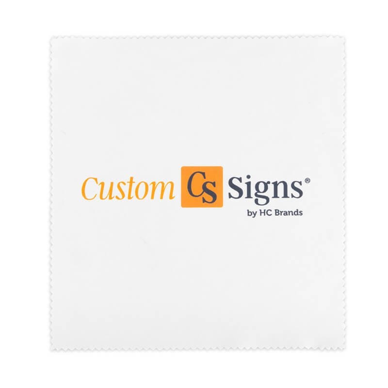 Microfiber Cleaning Cloth on a White Background