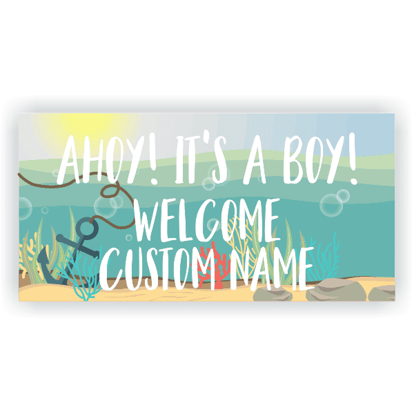 Nautical Baby Shower Banner