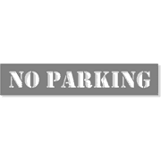 NO PARKING 2" x 10" Mylar Stencil