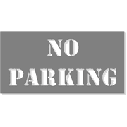 NO PARKING 4" x 8" Mylar Stencil