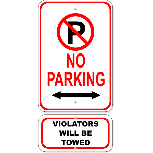 No Parking Sign Bundle