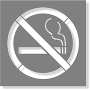Choose Your Size No Smoking Stencil