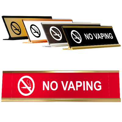 No Vaping Desk Plate | 2" x 8"