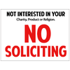 No Soliciting Yard Sign