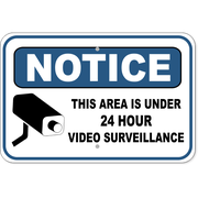 Notice Video Camera Surveillance 12" x 18" Aluminum Sign