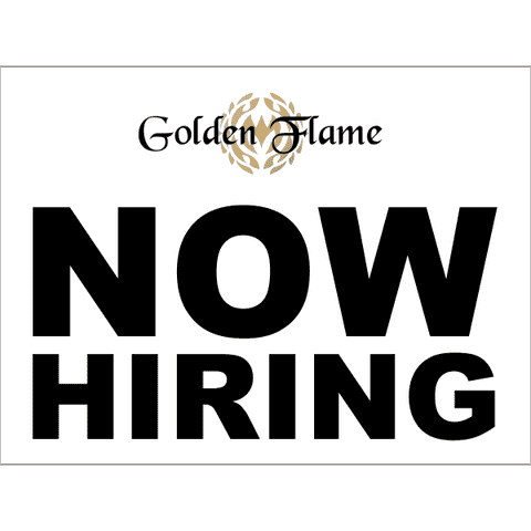 Now Hiring Logo Yard Sign