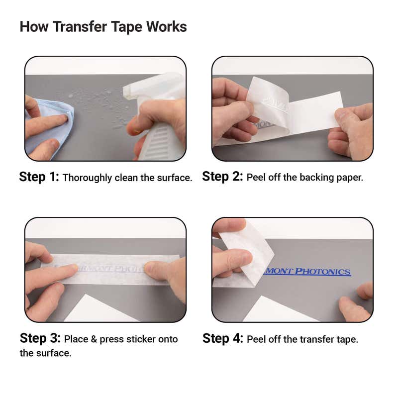 The 4-step process of how to properly use transfer tape