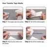 The 4-step process of how to properly use transfer tape